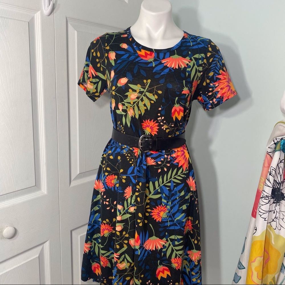 LulaRoe Carly High-Low Floral Dress